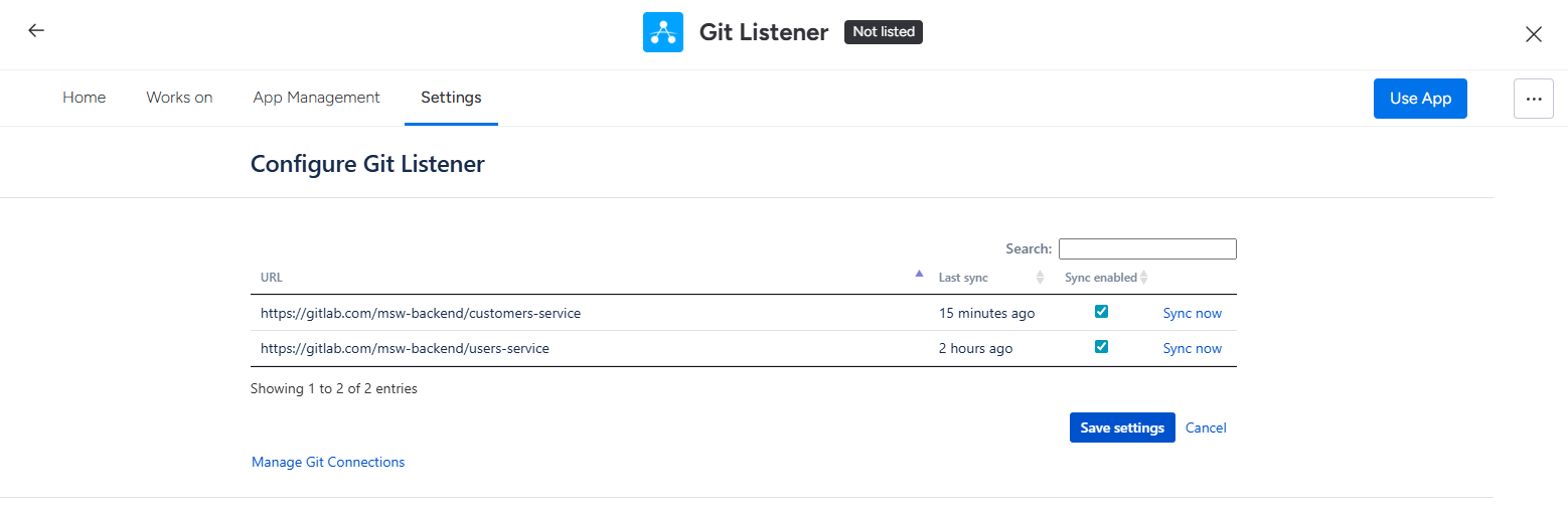 Link repositories to monday.com